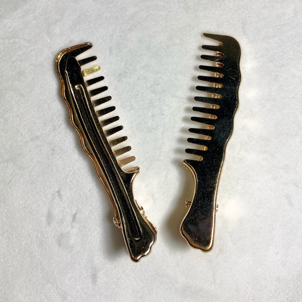 HOST PICK 💕 silver / gold brush hair clips (2) - Picture 5 of 5